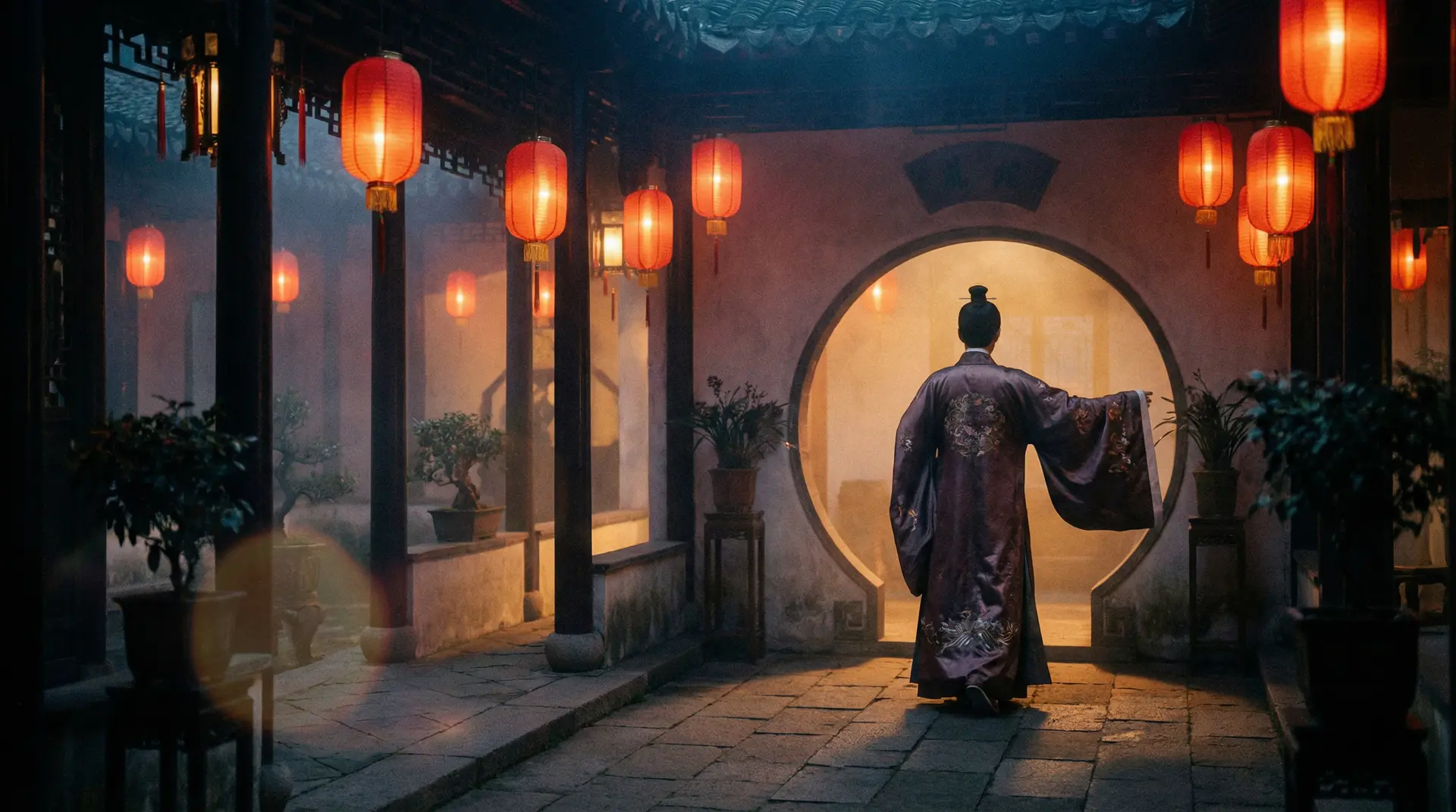 美丽新世界 国产精品频道，传统中式庭院中的光影诗意